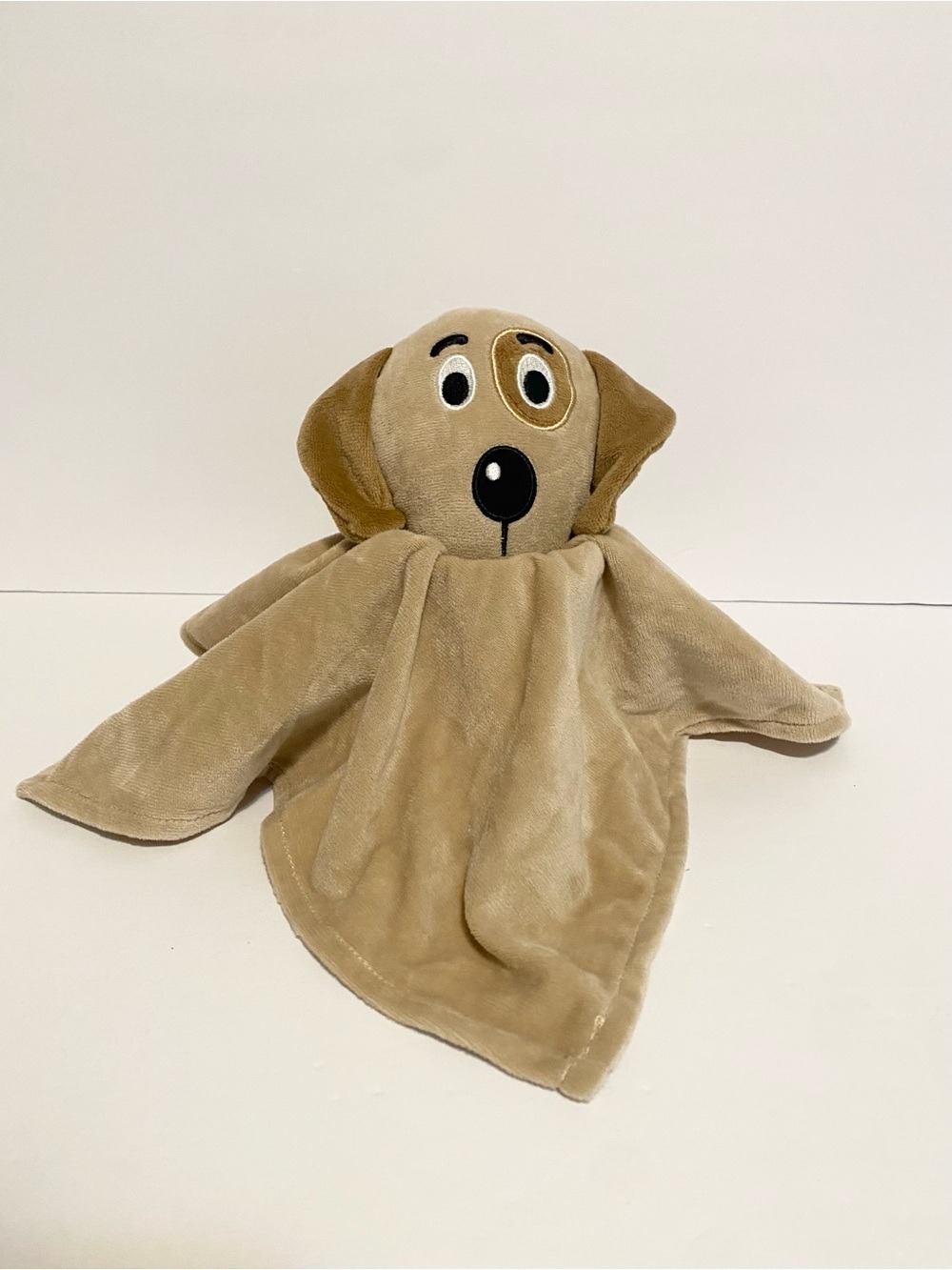 George Brown Puppy Dog Lovey Baby Security Blanket Plush Walmart Toy 12” Boy
